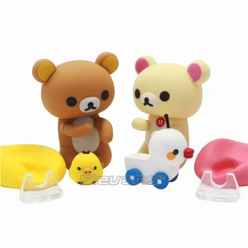 

Figure Complex Character Revoltech Rilakkuma Brown/Pink PVC Figure Collectible Model Toy