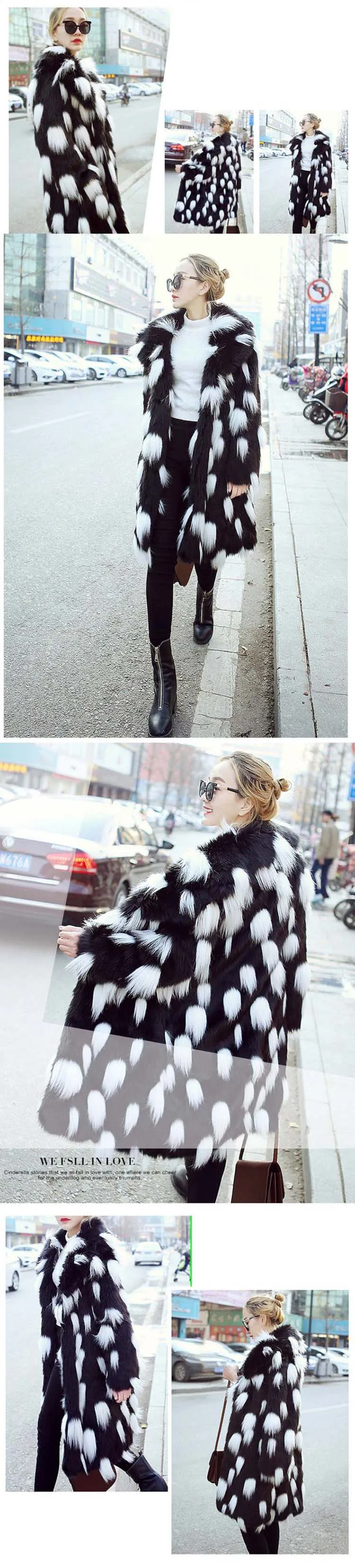 Новая осенне-зимняя модная Дамская Шуба с имитацией лисьего меха, длинное пальто в европейском и американском стиле, теплая ветровка большого размера D408