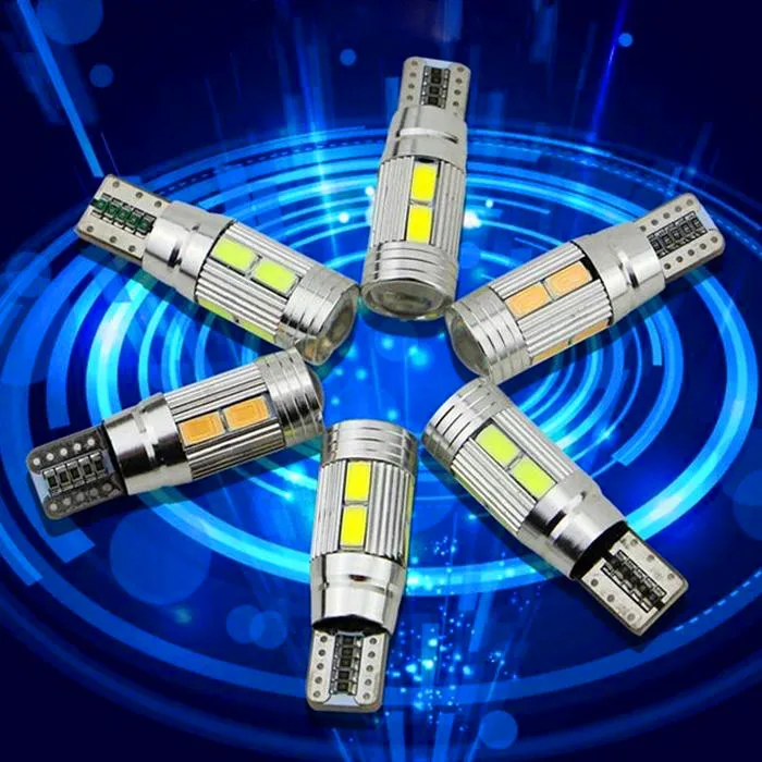 T10 Авто Стайлинг 5630 SMD 10 LED W5W 12V 2x автомобильная лампа белый интерьер парковка