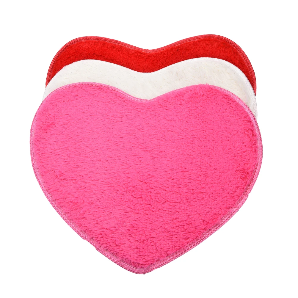 Buy Heart Shape Absorbent Memory Foam Bath Bathroom