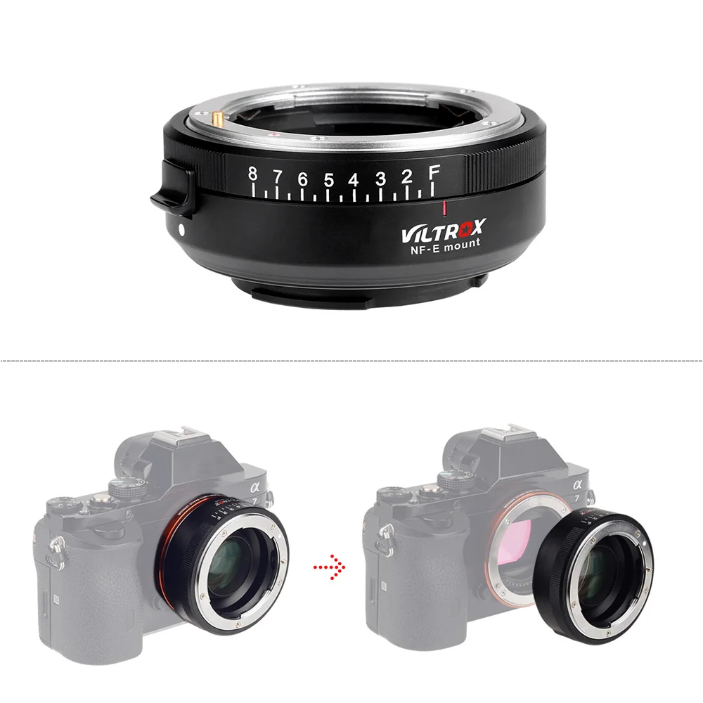 

New NF-E Manual-focus F Mount Lens Adapter Telecompressor Focal Reducer Speed Booster for Sony NEX-F3/N3/3/C3/5/5C