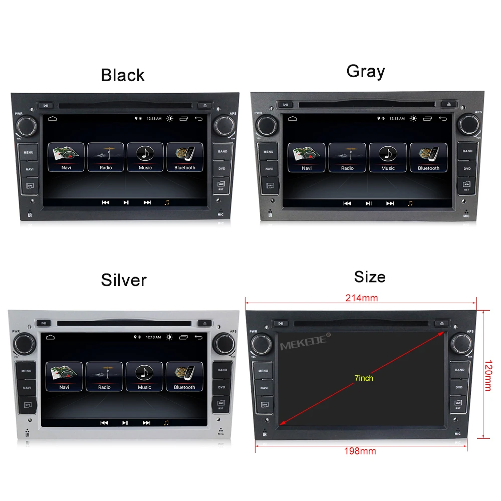 Perfect MEKEDE Android 8.1  Car DVD GPS Navigation Player for  Opel Astra Vectra Antara Zafira Corsa with SWC wifi BT 3G free shipping 2