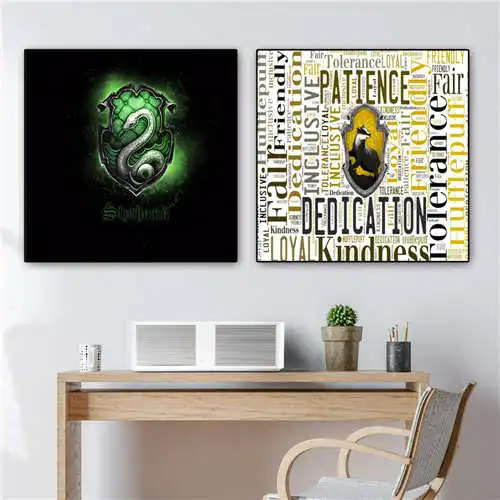 

Custom Harry-Potter flag (1) Poster Papel-de Mandala Printing Posters Cloth Fabric Wall Art For Living Room Decor#19-01-15-209