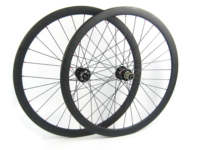 Best price at $337 Cheap Front 15mm thru axle hub rear 135*10mm skewer carbon cyclocross bike wheel 700C 38mm depth 23mm width 700C disc brake