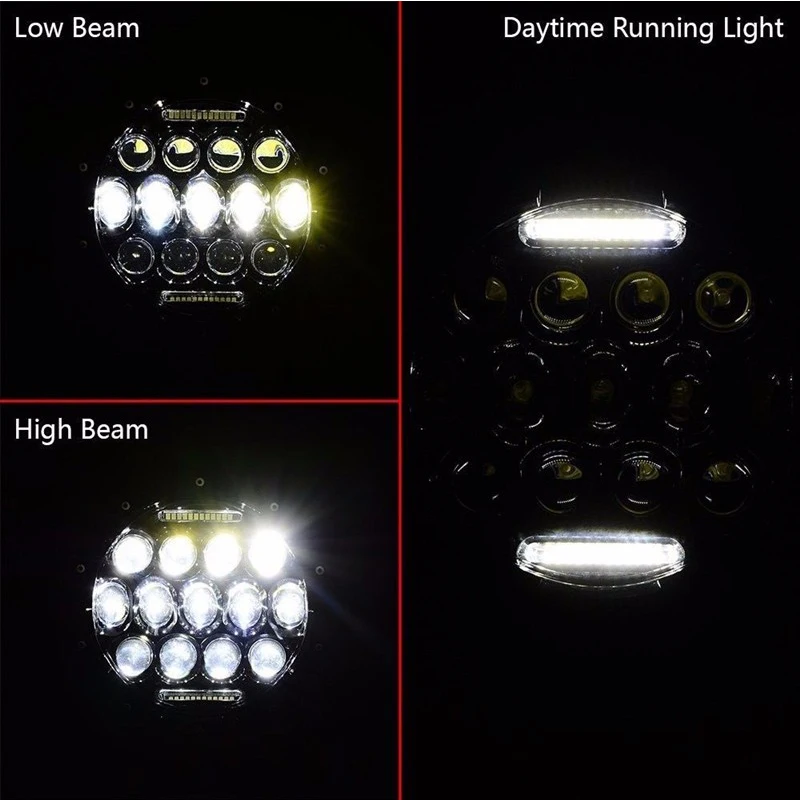 75W 7 inch Round LED Headlight Bulb FOR Jeep Wrangler JK Hummer Lada 4x4 urban Niva Headlamp Driving Light with DHL   未标题-6