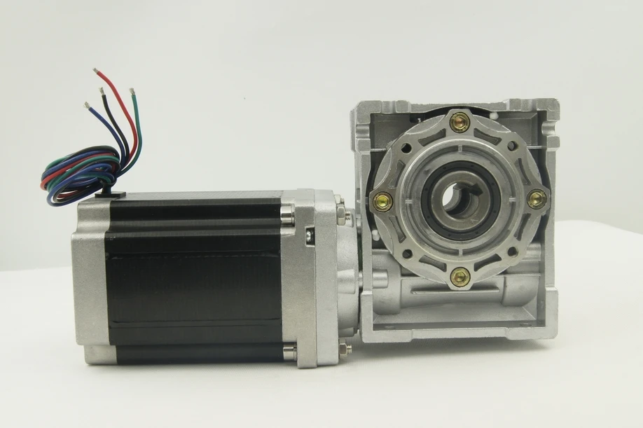 Worm gear ratio 15 NEMA 34 Frame 86mm Worm geared Stepper Motor with