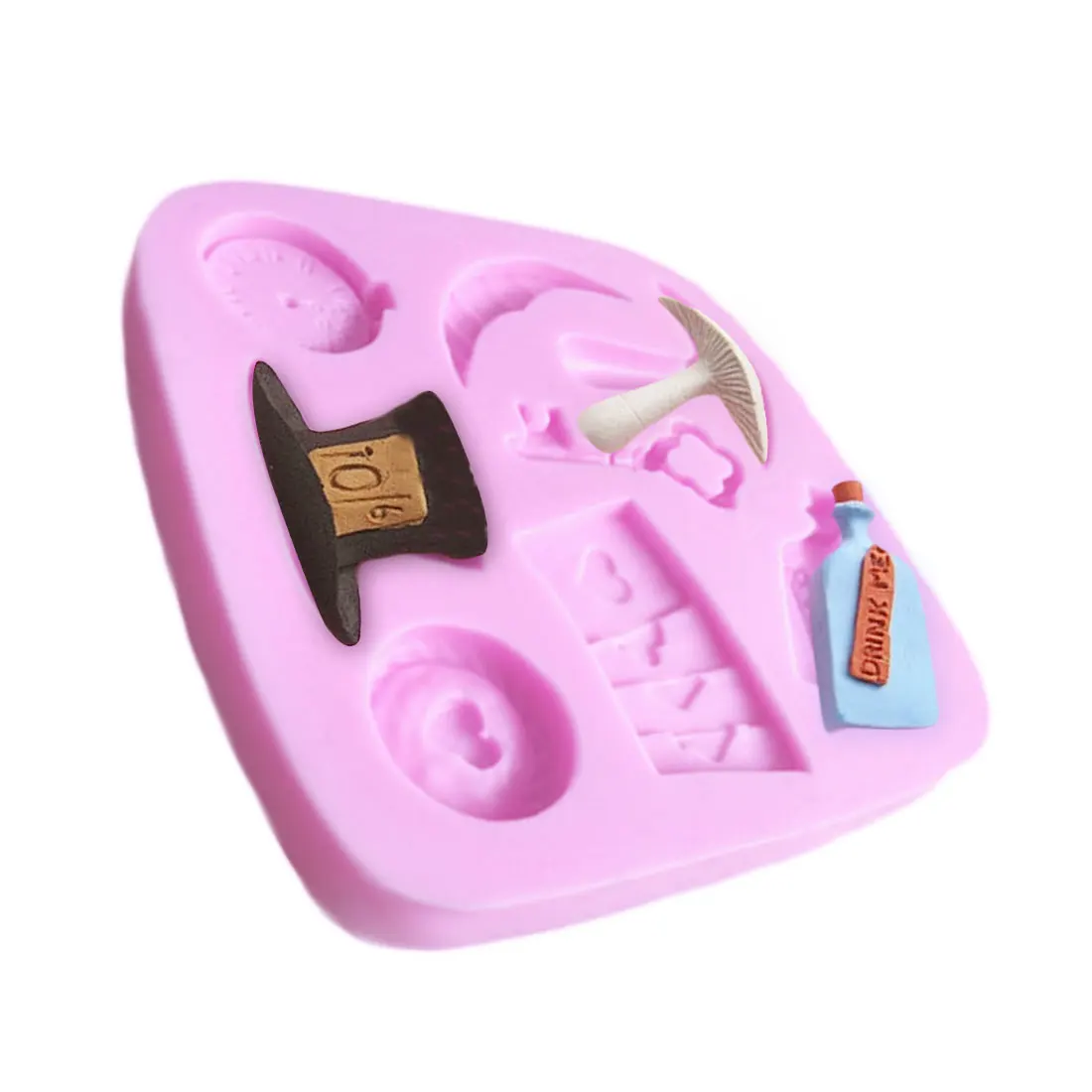 

Poker Card Hat Watch Shape Fondant Cake Silicone Mold Silicon Baking Cookie Mould Kitchen Pastry Cake Decorating Tools