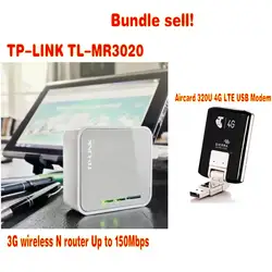 (Расслоение продать) TP-LINK TL-MR3020 Портативный + AirCard 320u 4 г USB модем