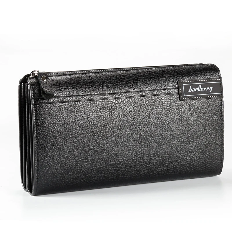 

Baellerry Famous Brand Men Wallet Luxury Long Clutch Handy Bag Moneder Male Leather Purse Men's Clutch Bags carteira Masculina