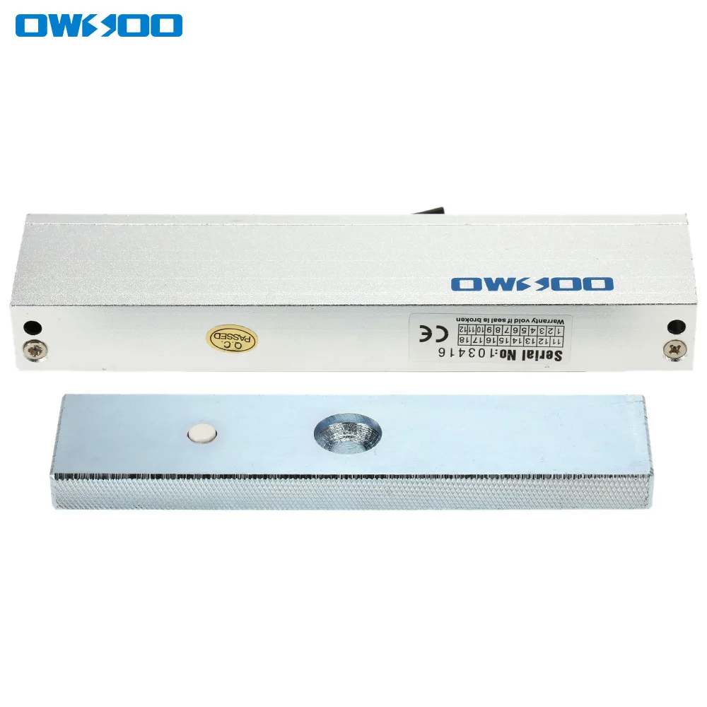 OWSOO 180 кг 350lbs Электрический магнитный замок DC12V Система контроля доступа Электромагнит NC Режим для деревянных Стекло металлический дверной замок