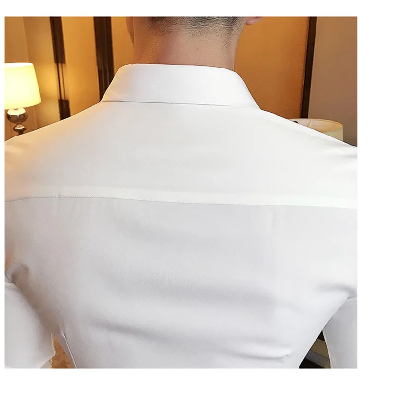 Повседневная рубашка с цифровой печатью, Весенняя Мужская рубашка с длинным рукавом в Корейском стиле, приталенные рубашки для смокинга, Мужская модная рубашка для работы в ночном клубе