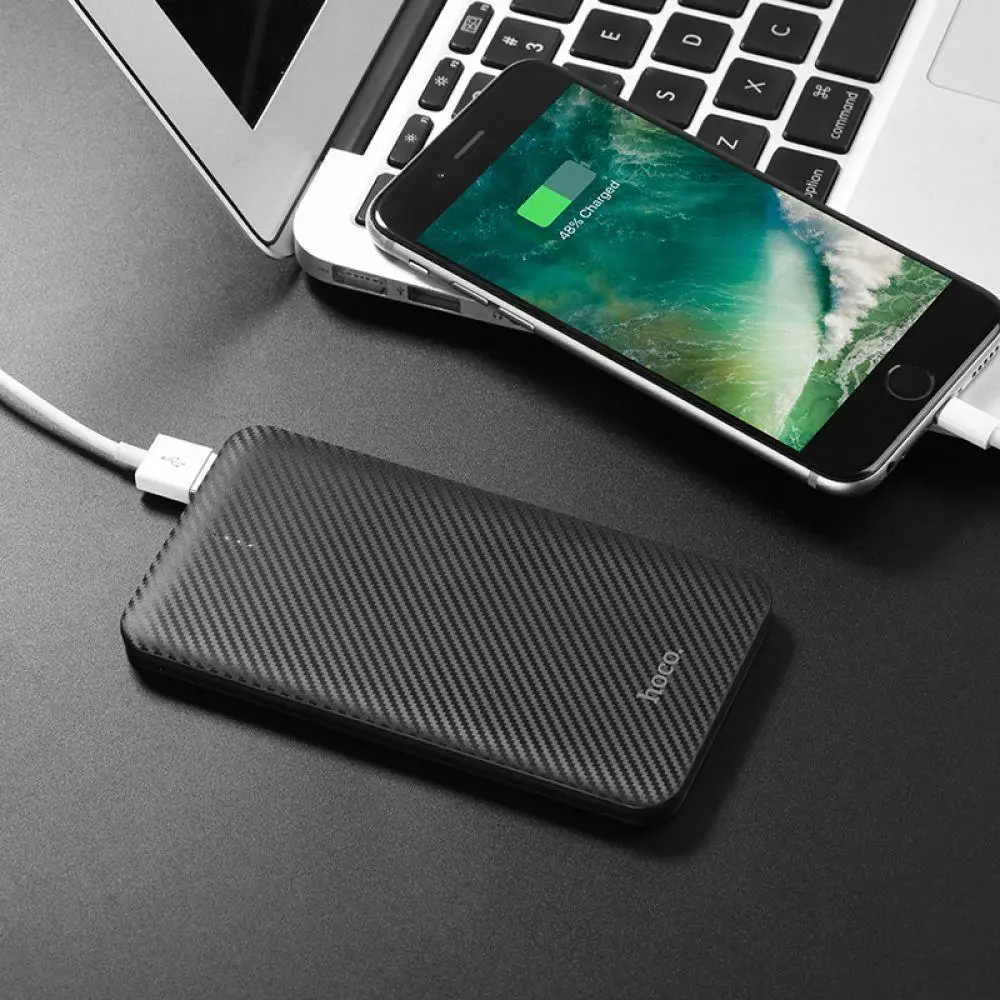HOCO ультра тонкий 5000 mAh внешний аккумулятор портативное зарядное устройство