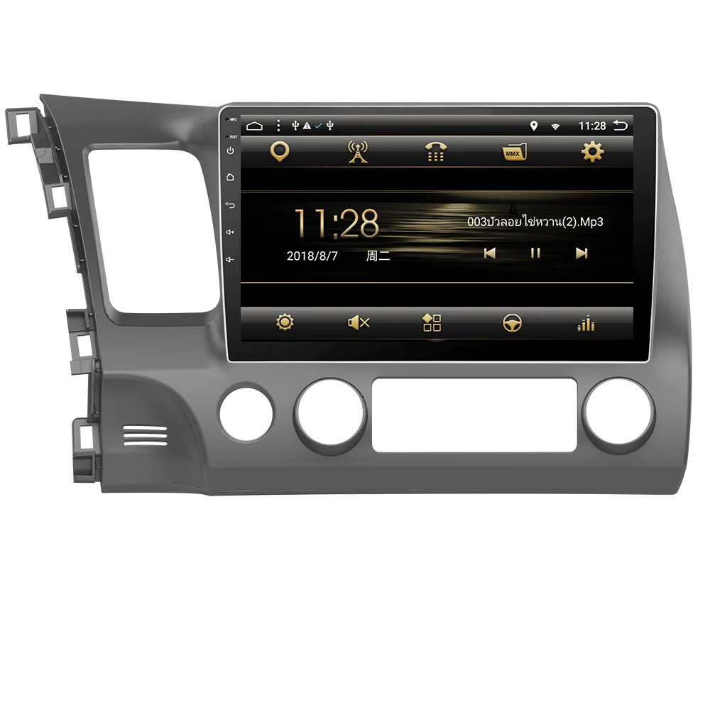 Cheap Eunavi android 8.1 car dvd gps player for honda civic 2006-2011 car radio video player gps navigation car stereo 2 din dvd 7851 2