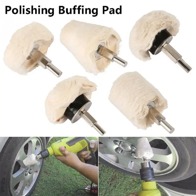 Buy 5Pcs Polishing Mop Wheel Sets 6mm Car Motorcycle