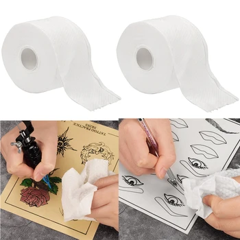 

1 Roll of Tattoo Cleaning Wipes Disposable Microblading Inks Cleanser Cotton Sheets Tattoo Wiping Cloths