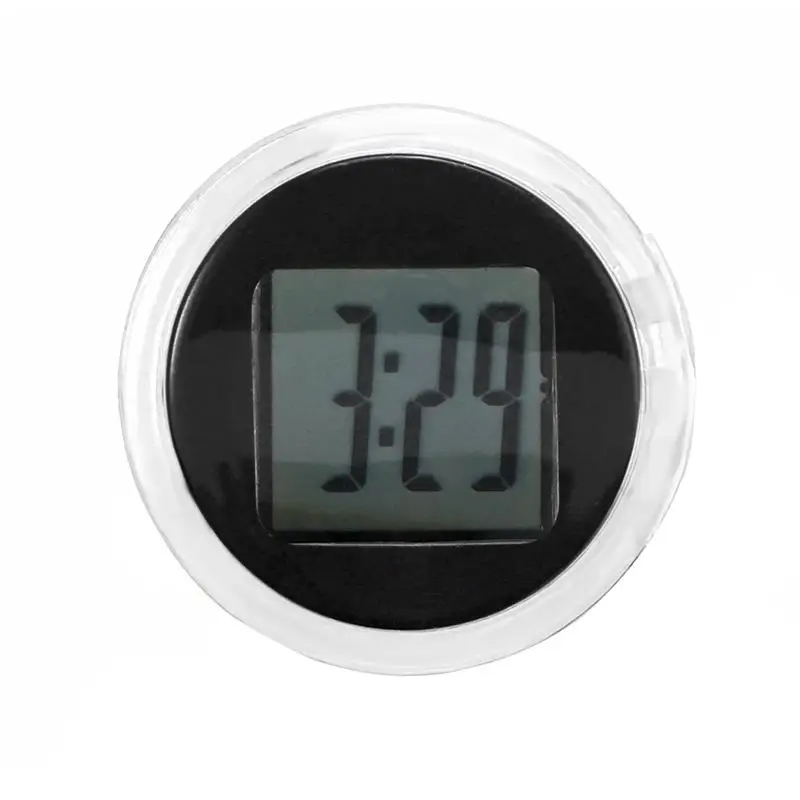 

Mini Universal Motorcycle Clocks Watch Waterproof Stick-On Motorbike Mount Watch Moto Digital Clock Moto Clock Black