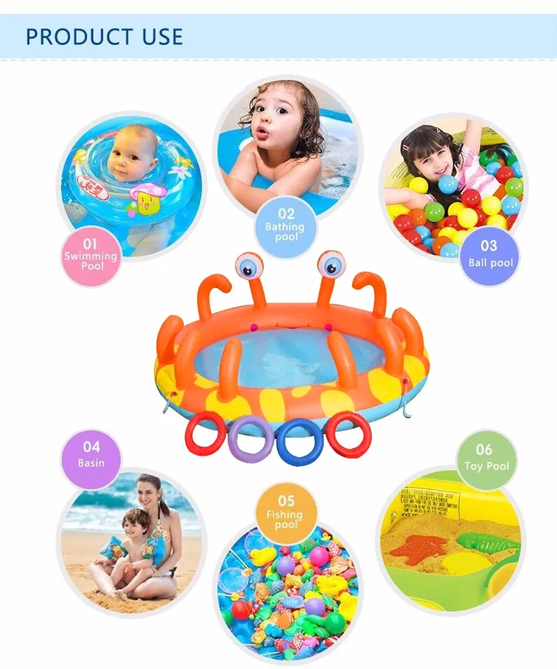 Детский надувной бассейн с океаническим мячом, детский бассейн, детский бассейн