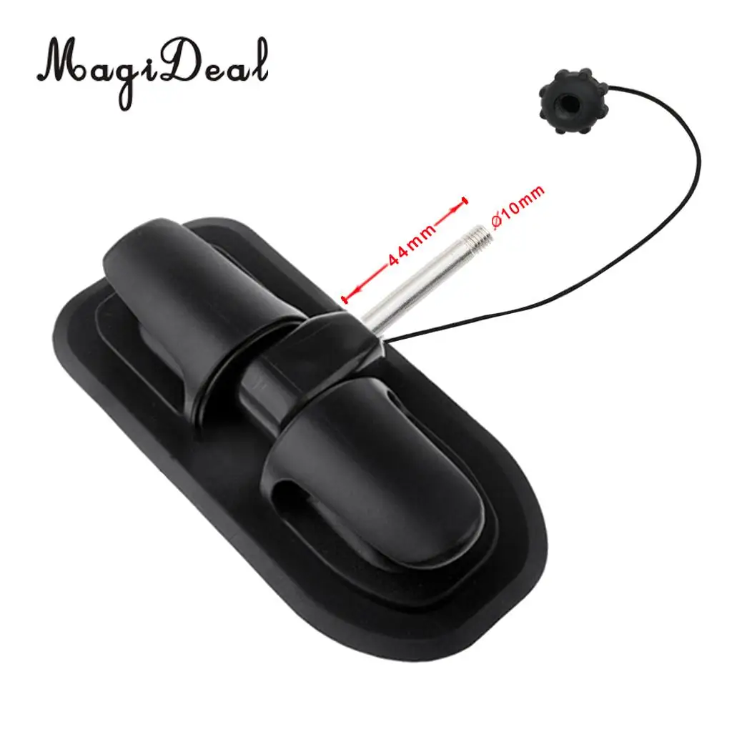 MagiDeal Strong Durable 2Pcs Inflatable Boat Oar Lock Patch Kayak Watercraft Replacement Part for Canoe Raft Dinghy Supply Black