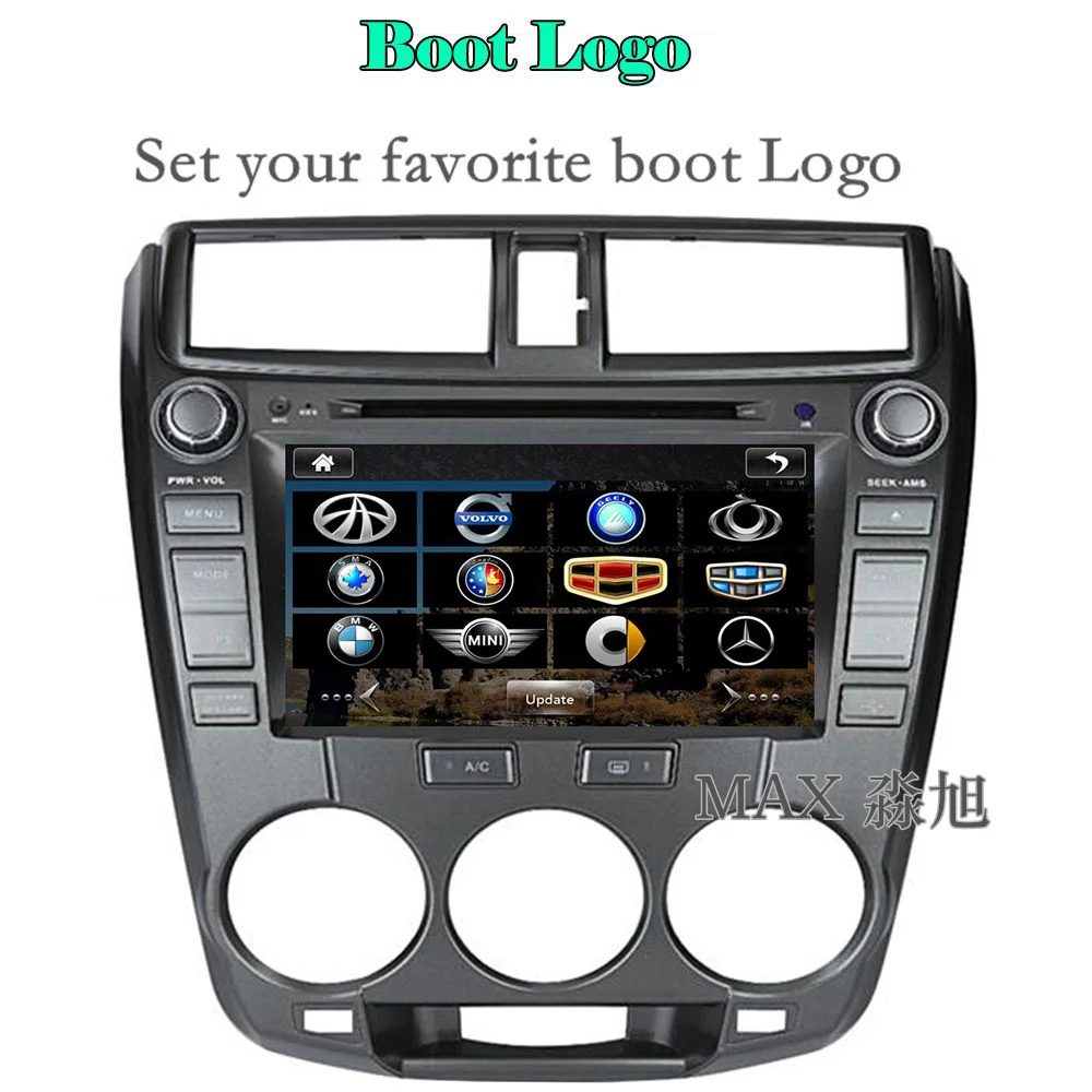 Perfect MAX 2 din 8" Car DVD Player For Honda City 2008-2012 Car Radio RDS GPS Navigation System Free Map 3G 1080P Bluetooth call/music 4