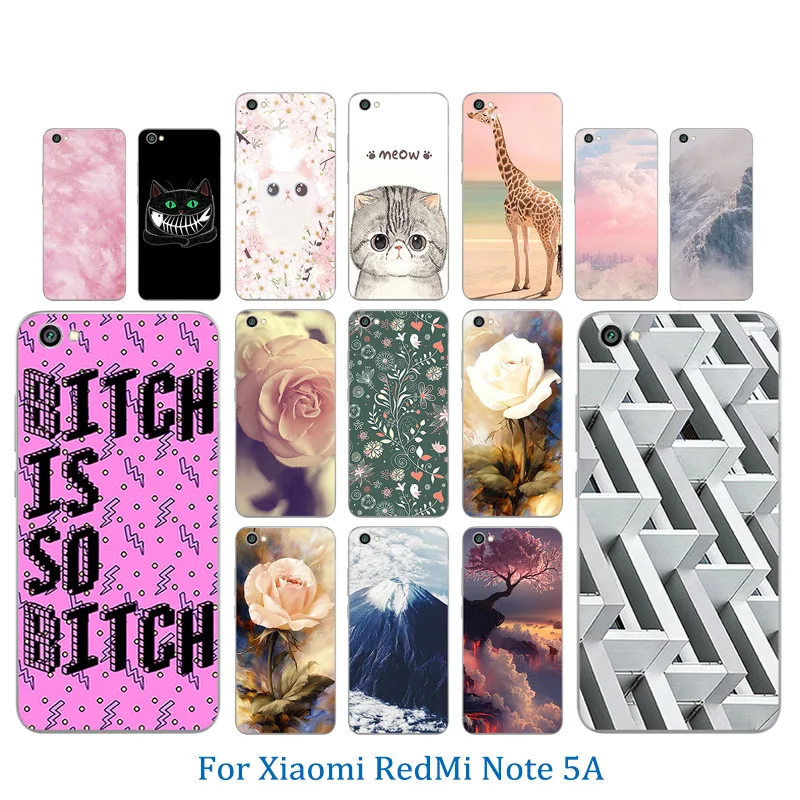 TPU Case For Xiaomi Redmi Note 5A Cover Soft Silicone Luxury Animal Pattern Phone for Hongmi Cases Capas |