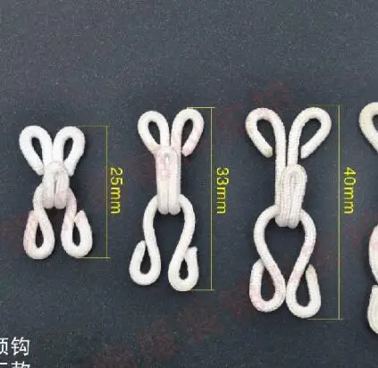 10sets 38mm Fabric Coated Hook and Eye For Garment Fur Coat