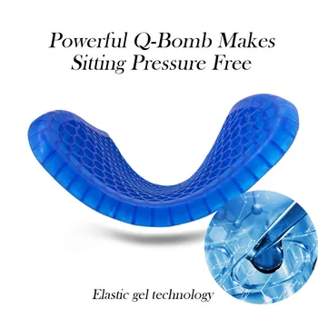 

Gel Chair Seat Cushion Provide Relief for Lower Back Hip Pain Airflow Orthopedic Design Seat Pad @LS