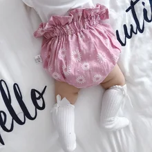 Летняя одежда для девочек пеленки чехол для ребенка Хлопок рюшами штанишки для малышей брендовая одежда для маленьких девочек PP шорты бутик
