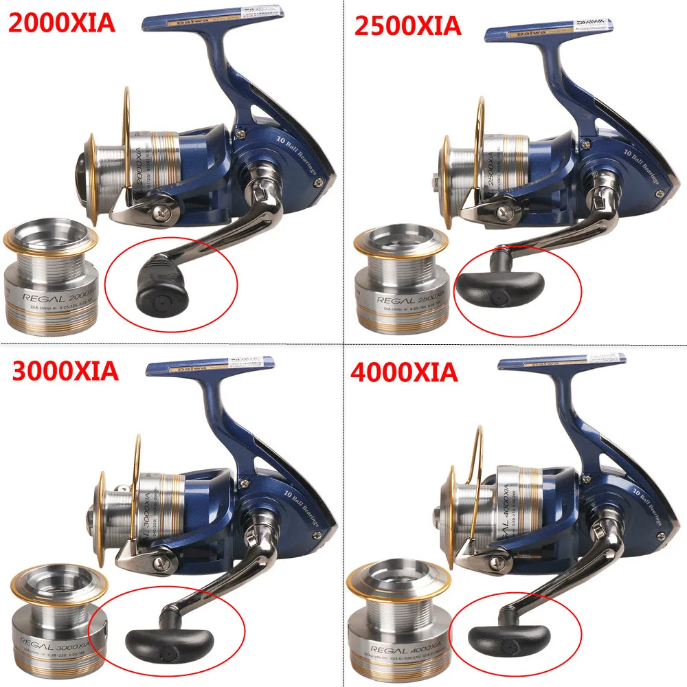 100% DAIWA REGAL спиннинговая Рыболовная катушка 2000XIA 2500 3000XIA 4000XIA с запасной катушкой