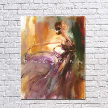 

The latest Handpainted character Oil Painting dancer woman dancing wall art on Canvas for Room home Decor Picture no Framed