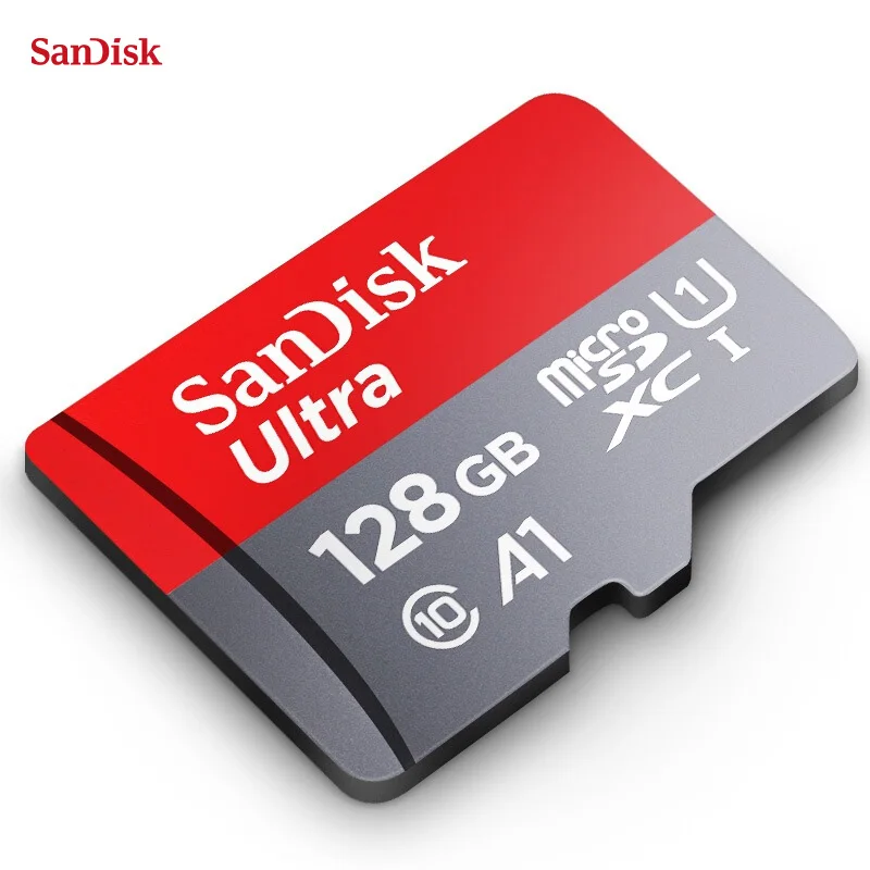 Двойной Флеш-накопитель SanDisk Ultra micro SD card 64 Гб microSDHC/micro SDXC UHS-I слот для карт памяти 32 Гб 80 МБ/с. TF карты 128 ГБ оперативной памяти, 16 Гб встроенной памяти, 8 ГБ для Камера& смартфонов