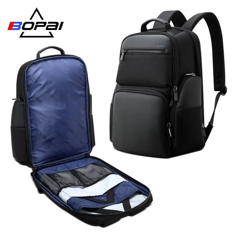 BOPAI рюкзак мужской деловой повседневный уличный дорожный мужской рюкзак большой емкости многофункциональная сумка для компьютера