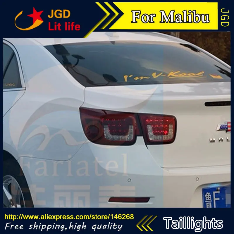  Car Styling tail lights for Chevrolet Malibu taillights LED Tail Lamp rear trunk lamp cover drl+sig