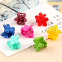 20 pièces pinces à cheveux filles chaudes mignonnes enfants Snap pince à cheveux accessoires de cheveux épingles à cheveux sûres pour enfants fille couleur croix frange Clip