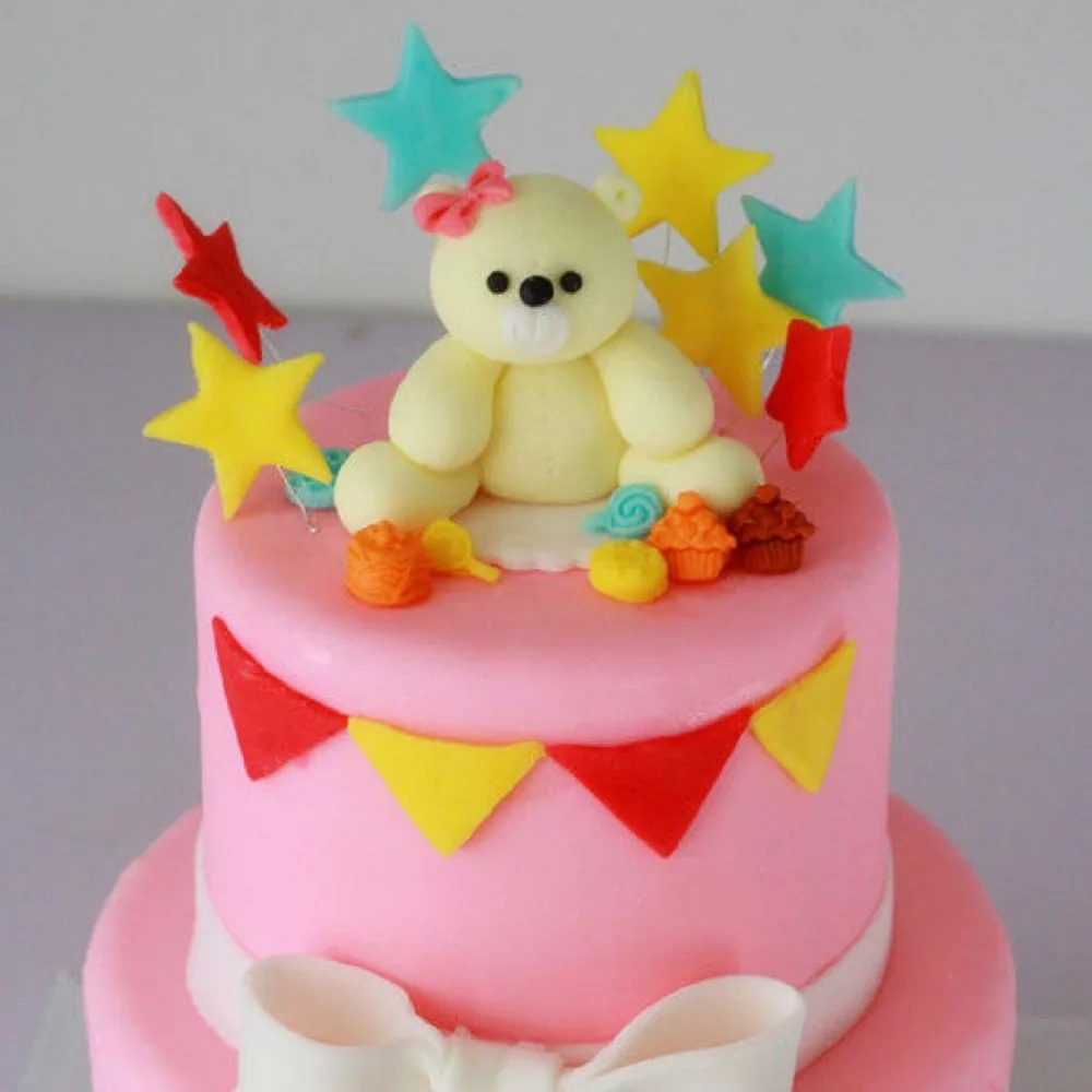 Кухонные инструменты 3 шт./компл. мини звездочка Fondant для украшения торта Плунжер