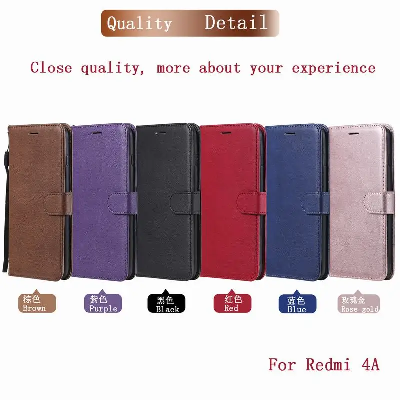 Чехол для Xiaomi Redmi 4A кожаный кошелек+ силиконовый флип-чехол для Xiaomi Redmi 4A чехол для телефона роскошный винтажный Чехол Hoesje