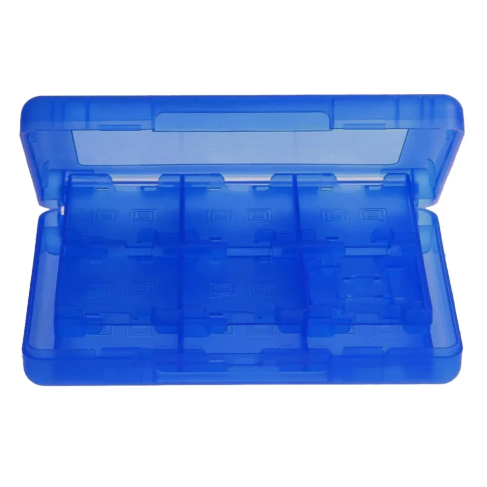 12 в 1 портативный чехол для игровых карт ABS ударопрочный жесткий корпус коробка для хранения для Nod Switch NS NX игровая Карта - Цвет: Синий