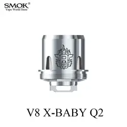 Электронная сигарета core smok TFV8 X-BABY бак Q2 катушки 0.4ohm распылитель катушки для stick X8 G-priv 2 величество комплект 3 шт./лот S149