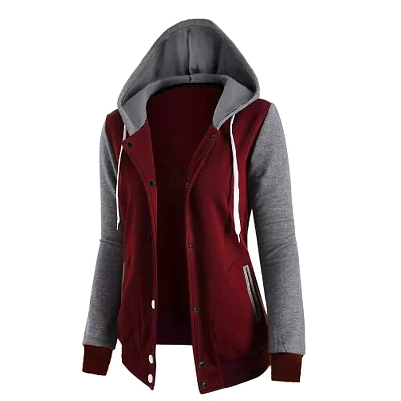  2018 New Fashion Women Sweatshirts Zipper Hooded Long Sleeve Ladies Hoodie Fall Winter Ladies Coats