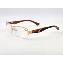 Для женщин мужские очки для чтения Винтаж очки лупа пресбиопические очки Мода Полосатый Полу рамка обод ацетат Ноги L2