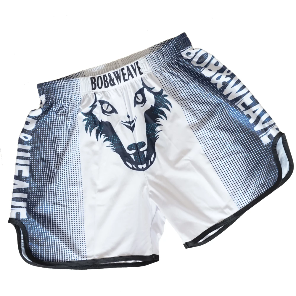 

2018 Men's Boxing Pants Printing MMA Shorts Fight Grappling Short Polyester Kick Gel Boxing Muay Thai Pants Thai Boxing Shorts