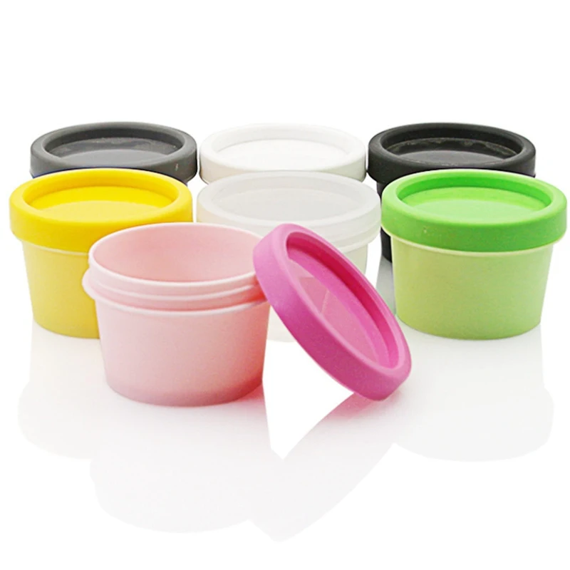 

40 PCS/Lot High Quality PP Plastic Bottle Cosmetic 100g Face Cream Jars Refillable Bottle Cosmetic Containers