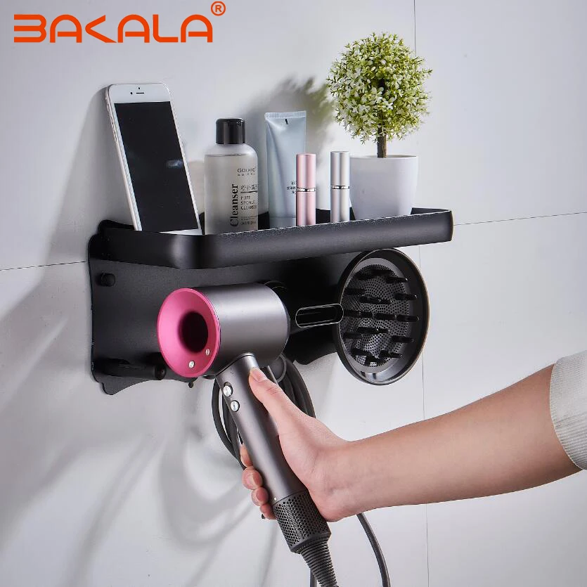 Полка Настенная для сушилки Dyson настенный держатель волос полка ванной