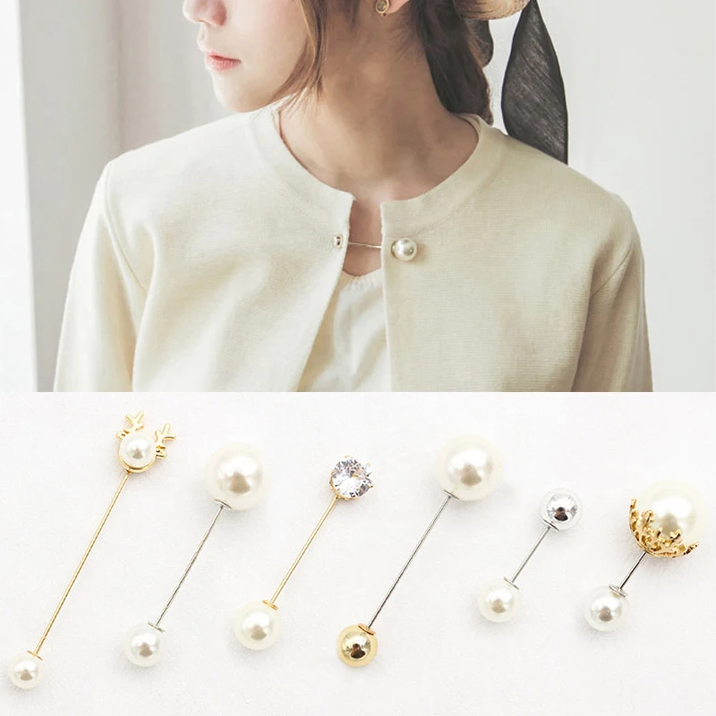 

Brooch Cute Collar Scarf Jeans Wear Pearl 1PC/1Set Bag Sweater Cartoon Crystal Flower Badges Lapel Lovely Glove Alloy Hat