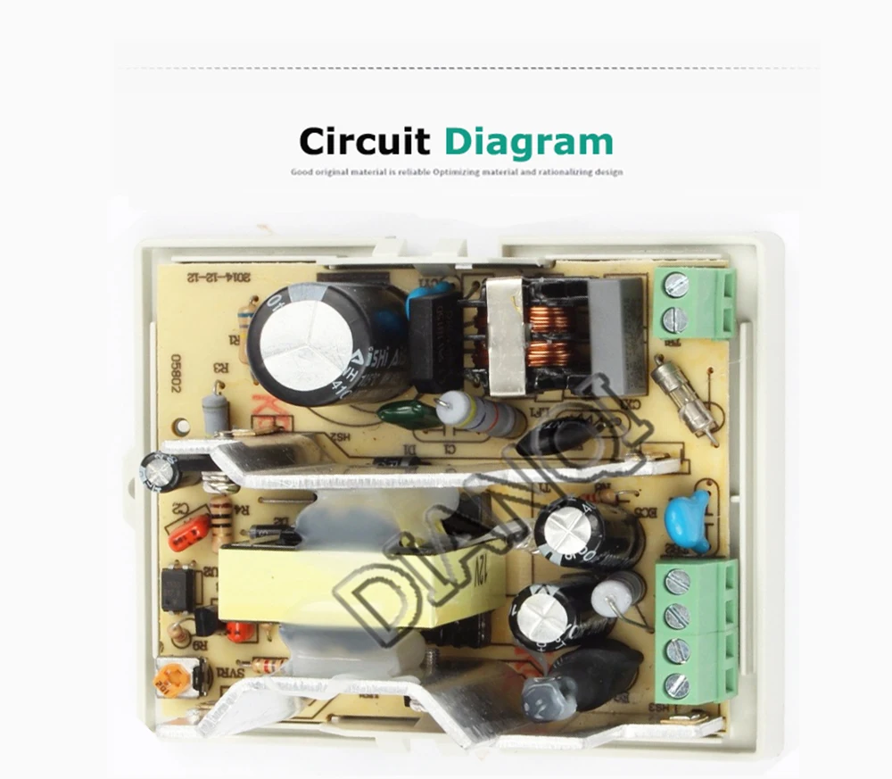 DIANQI din-рейка источник питания 60 Вт 12 В ac dc преобразователь dr-60-12 источник питания 12 В 60 Вт хорошее качество
