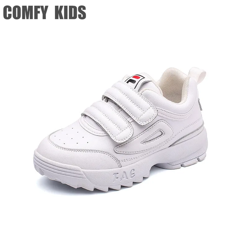

Comfy kids high quality leather girls boys sneakers shoes for kids children's sports shoes fashion casuals Anti-slippery sneaker