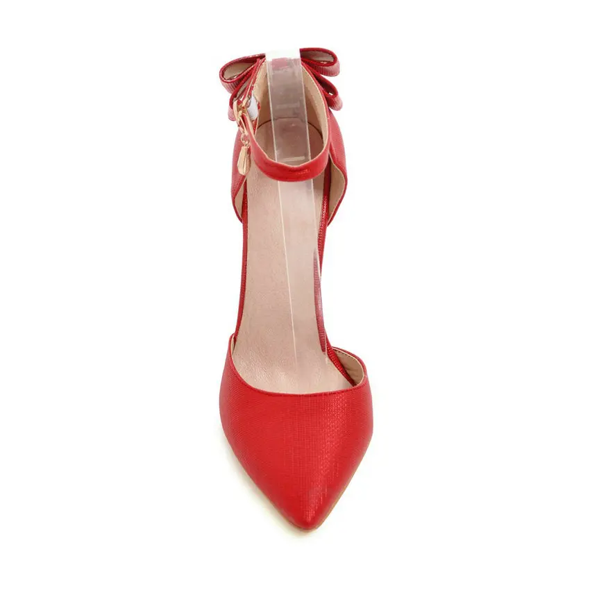 Deux Or rose Bout argent Chaussures 34 Esveva pièce Femmes rouge Papillon 43 Talon noeud Talons Pompes Haute 2019 Dames Super Synthétique Mince Pointu ZWHwBWRTgn
