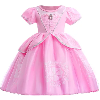 

christmas Sofia Princess Dress Kids Girls Sleep beauty Sophia Party Dresses Child Girl Aurora baby clothes vestido Party dress