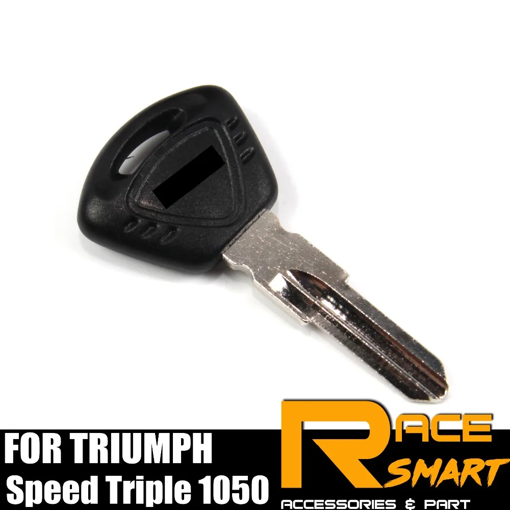 Ключ мотоциклетный Uncut Blank Key кольца для ключей с черным лезвием TRIUMPH Tiger Speed Triple 1050