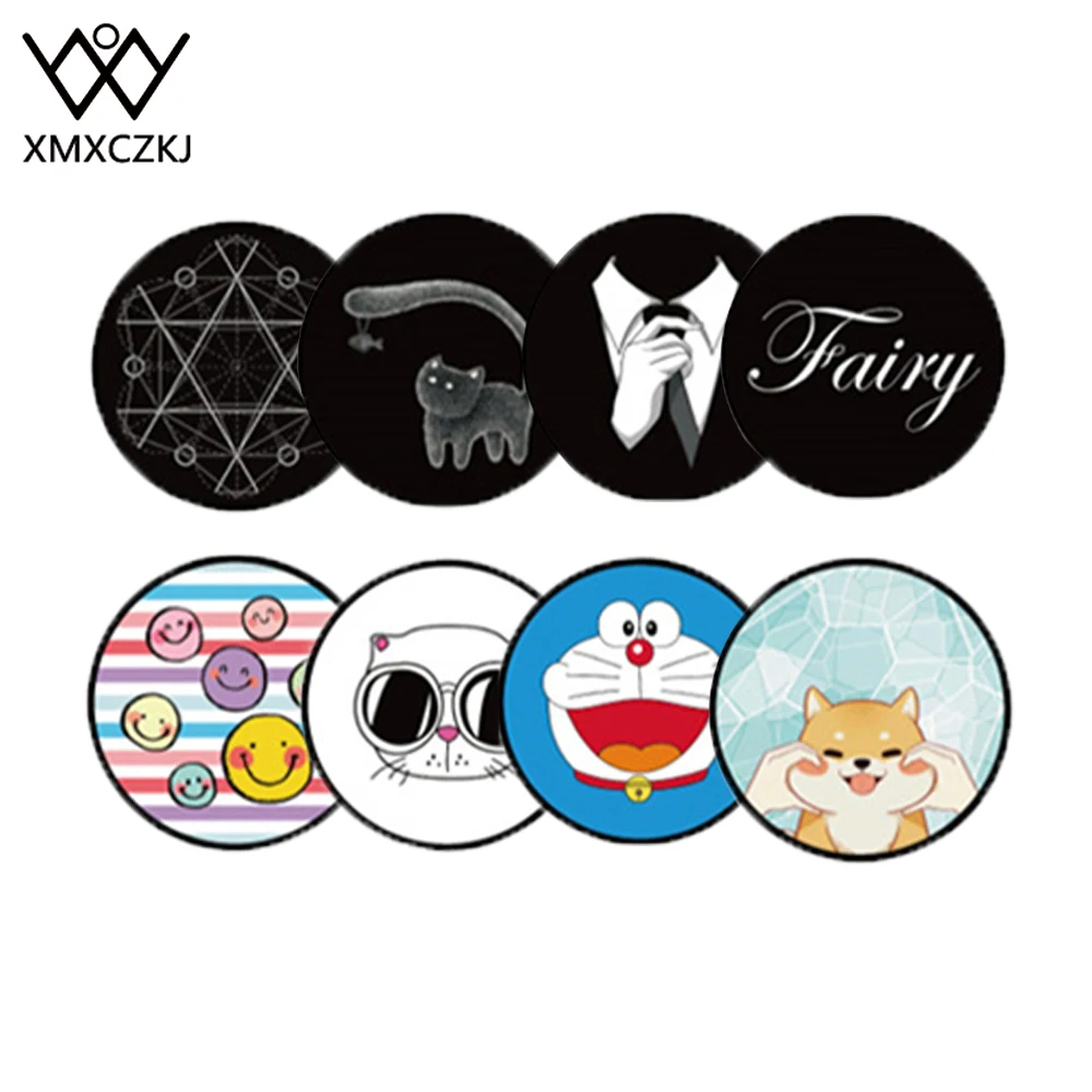 

XMXCZKJ Metal Plate Magnetic Car Mount Phone Holder Accessories With 3M Adhensive Magnet Cartoon Metal Plates Replacement Kits