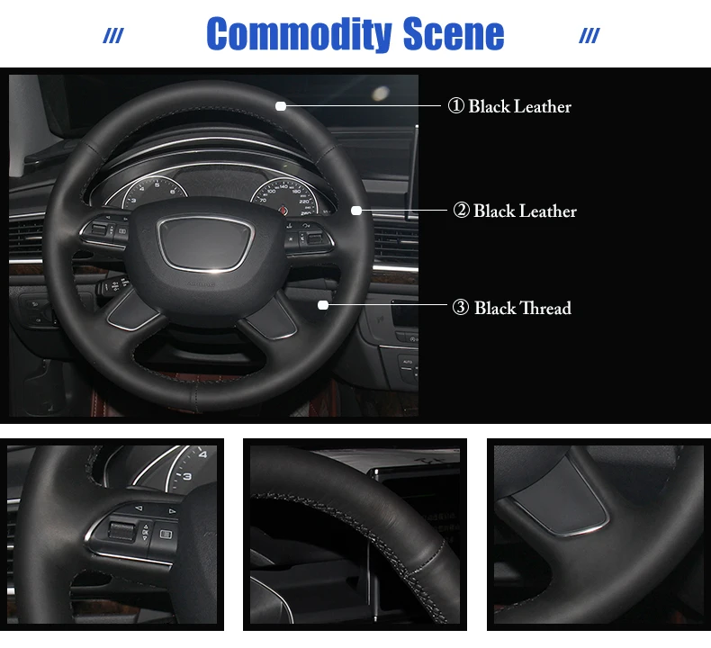 for Audi Q7 steering wheel cover